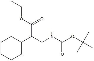 ethyl 3-(tert-butoxycarbonylaMino)-2-cyclohexylpropanoate Struktur