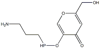 5-[(3-aMinopropyl)phosphinooxy]-2-(hydroxyMethyl)-4H-pyran-4-one Struktur