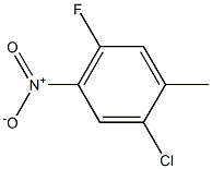 2-Chloro-4-nitro-5-fluorotoluene Struktur