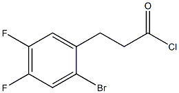 3-(2-broMo-4,5-difluorophenyl)propanoyl chloride Struktur