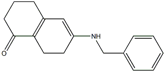 6-(benzylaMino)-3,4,7,8-tetrahydronaphthalen-1(2H)-one Struktur