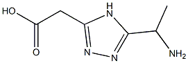 2-(5-(1-aMinoethyl)-4H-1,2,4-triazol-3-yl)acetic acid Struktur