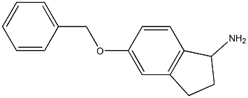 5-(benzyloxy)-2,3-dihydro-1H-inden-1-aMine Struktur