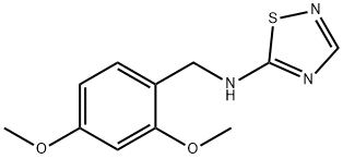 N-[(2,4-DIMETHOXYPHENYL)METHYL]-1,2,4-THIADIAZOL-5-AMINE Struktur