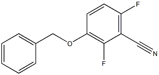 3-(benzyloxy)-2,6-difluorobenzonitrile Struktur