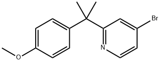 4-broMo-2-(2-(4-Methoxyphenyl)propan-2-yl)pyridine Struktur