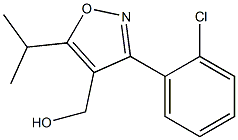 (3-(2-chlorophenyl)-5-isopropylisoxazol-4-yl)Methanol Struktur