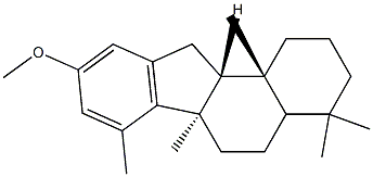 (6aR,11aR,11bR)-9-Methoxy-4,4,6a,7,11b-pentaMethyl-2,3,4,4a,5,6,6a,11,11a,11b-decahydro-1H-benzo[a]fluorene Struktur