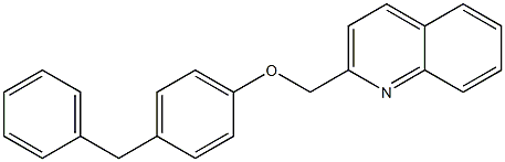 2-((4-benzylphenoxy)Methyl)quinoline Struktur