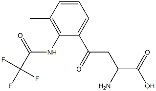 2-aMino-4-(3-Methyl-2-(2,2,2-trifluoroacetaMido)phenyl)-4-oxobutanoic acid Struktur