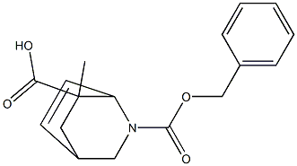 2-benzyl 7-Methyl 2-azabicyclo[2.2.2]oct-5-ene-2,7-dicarboxylate Struktur