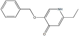 5-(benzyloxy)-2-ethylpyridin-4(1H)-one Struktur