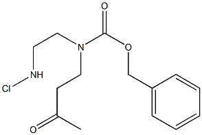 benzyl (2-(chloroaMino)ethyl)(3-oxobutyl)carbaMate Struktur