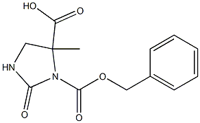 2-Oxo-iMidazolidine-1,5-dicarboxylic acid 1-benzyl ester 5-Methyl ester Struktur