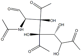 2-acetylaMino-3,4,6-tri-acetyl-2-deoxy-D-glucose Struktur