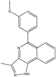 5-(3-Methoxyphenyl)-3-Methyl-1H-pyrazolo[4,3-c]isoquinoline Struktur