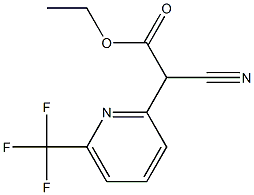 ethyl 2-cyano-2-(6-(trifluoroMethyl)pyridin-2-yl)acetate Struktur