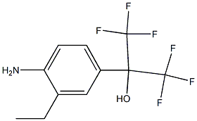 2-(4-AMino-3-ethyl-phenyl)-1,1,1,3,3,3-hexafluoro-propan-2-ol Struktur