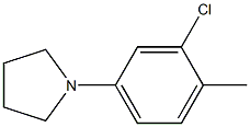 1-(3-Chloro-4-Methyl-phenyl)-pyrrolidine Struktur