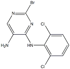 2-broMo-N4-(2,6-dichlorophenyl)pyriMidine-4,5-diaMine Struktur