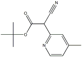 tert-butyl 2-cyano-2-(4-Methylpyridin-2-yl)acetate Struktur