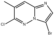 3-BroMo-6-chloro-7-MethyliMidazo[1,2-b]pyridazine Struktur