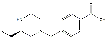 (R)-1-(4-carboxyphenyl Methyl)-3-ethyl-piperazine Struktur