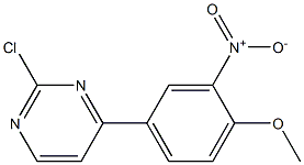 2-chloro-4-(4-Methoxy-3-nitrophenyl)pyriMidine Struktur