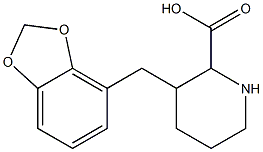 3-((benzo[d][1,3]dioxol-7-yl)Methyl)piperidine-2-carboxylic acid Struktur