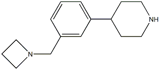 4-(3-(azetidin-1-ylMethyl)phenyl)piperidine Struktur