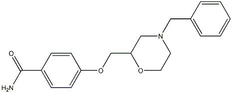 4-((4-benzylMorpholin-2-yl)Methoxy)benzaMide Struktur