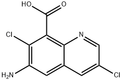 3,7-Dichloro-6-aMinoquinoline-8-carboxylic Acid Struktur