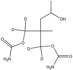 CarbaMic Acid 2-(2-Hydroxypropyl)-2-MethyltriMethylene Ester-d4 Struktur