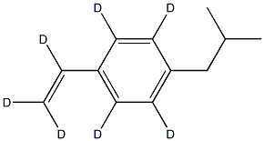 4-Isobutylstyrene-d7 Struktur