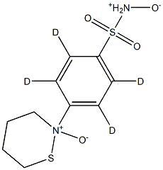 p-(Tetrahydro-2H-1,2-thiazin-2-yl)benzenesulfonaMide-d4 Dioxide Struktur