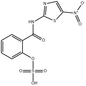 2-Sulfooxy-N-(5-nitro-2-thiazolyl)benzaMide Struktur