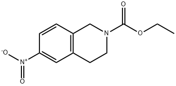 ethyl 6-nitro-3,4-dihydroisoquinoline-2(1H)-carboxylate Struktur