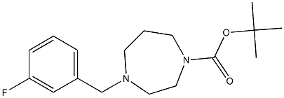 1-Boc-4-(3-fluorobenzyl)hoMopiperazine, 95% Struktur