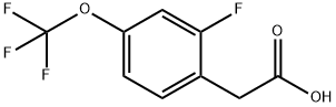 2-Fluoro-4-(trifluoroMethoxy)phenylacetic acid, 97% Struktur