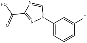 1-(3-Fluoro-phenyl)-1H-[1,2,4]triazole-3-carboxylic acid Struktur