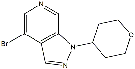 4-BroMo-1-(tetrahydro-pyran-4-yl)-1H-pyrazolo[3,4-c]pyridine Struktur