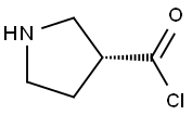 (R)-pyrrolidine-3-carbonyl chloride Struktur