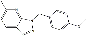 1-[(4-Methoxyphenyl)Methyl]-6-Methylpyrazolo[3,4-B]pyridine Struktur