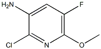 2-Chloro-5-fluoro-6-Methoxy-pyridin-3-ylaMine Struktur