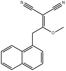 2-(1-METHOXY-2-(NAPHTHALEN-1-YL)ETHYLIDENE)MALONONITRILE Struktur