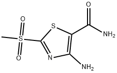 4-AMINO-2-(METHYLSULFONYL)THIAZOLE-5-CARBOXAMIDE Struktur