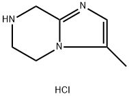 3-Methyl-5,6,7,8-tetrahydro-iMidazo[1,2-a]pyrazine hydrochloride Struktur