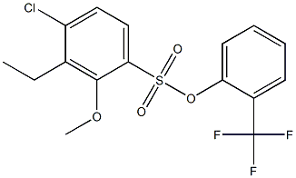 (S)-2-Methoxy-1-(2-(trifluoroMethyl)phenyl)ethyl 4-chlorobenzenesulfonate Struktur