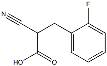 2-CYANO-3-(2-FLUOROPHENYL)PROPIONIC ACID Struktur