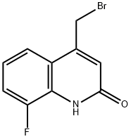 4-(BROMOMETHYL)-8-FLUOROQUINOLIN-2(1H)-ONE Struktur